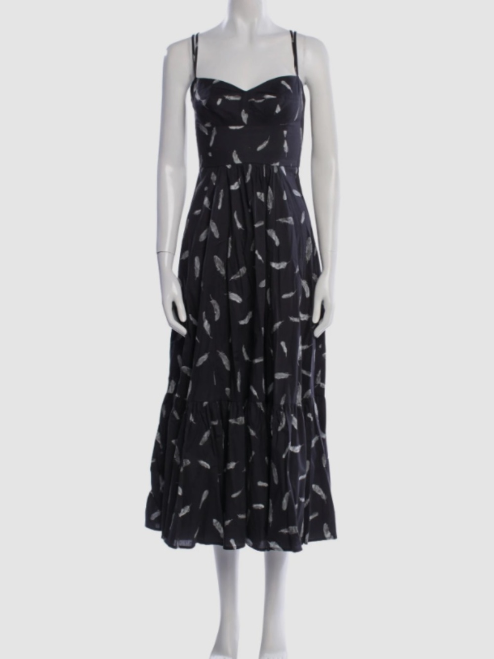 Goop. G Feather Print Dress